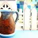 CLEARANCE Tiny Hand Painted Pitcher
