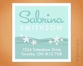Sea Flower Return Address Labels