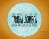Custom Return Address Label Stickers: Fantasy Clouds