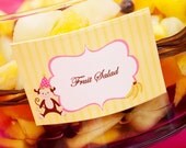 Set of 10 Curious Monkey Birthday Tent Cards for Dessert Table or Candy Buffet or Place Cards Il_170x135