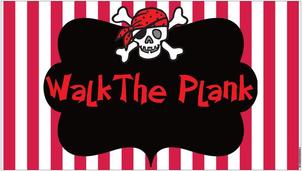 36"x18" Vinyl Banner Pirate Party Il_570xn