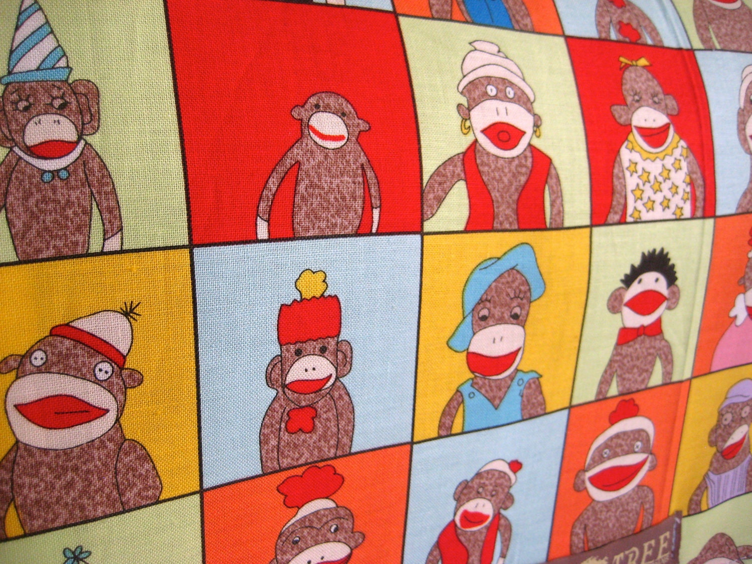 Black Sock MONKEY Portraits MESSENGER Book Laptop Diaper BAG