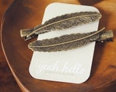 feather hairpins by yeahhello