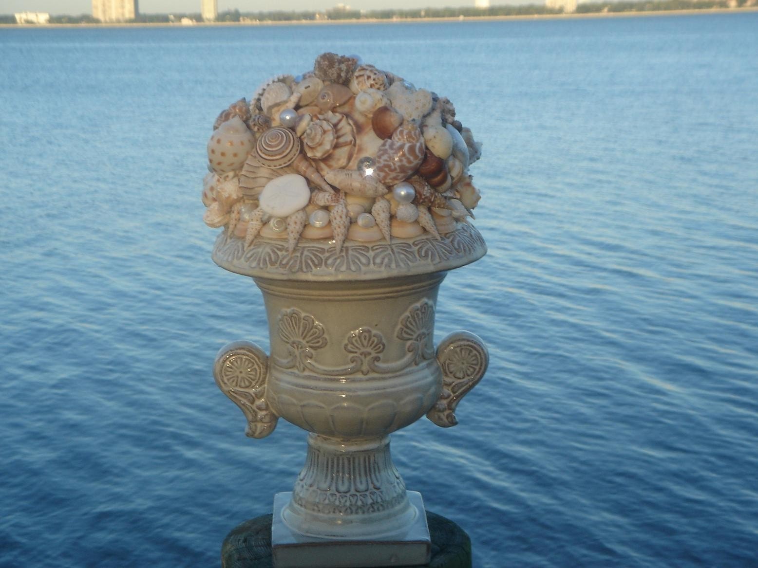 Stunning Seashell Urn Arrangement