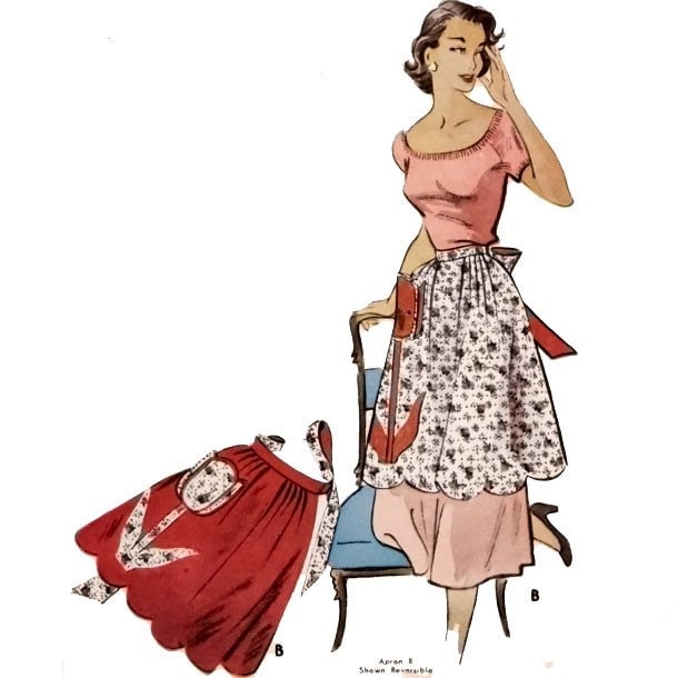 uncut one size vintage 1950u002639s sewing pattern by mysweetiepiepie 1950 s sewing patterns 610x610 il fullxfull.33710633 1950 S Sewing Patterns