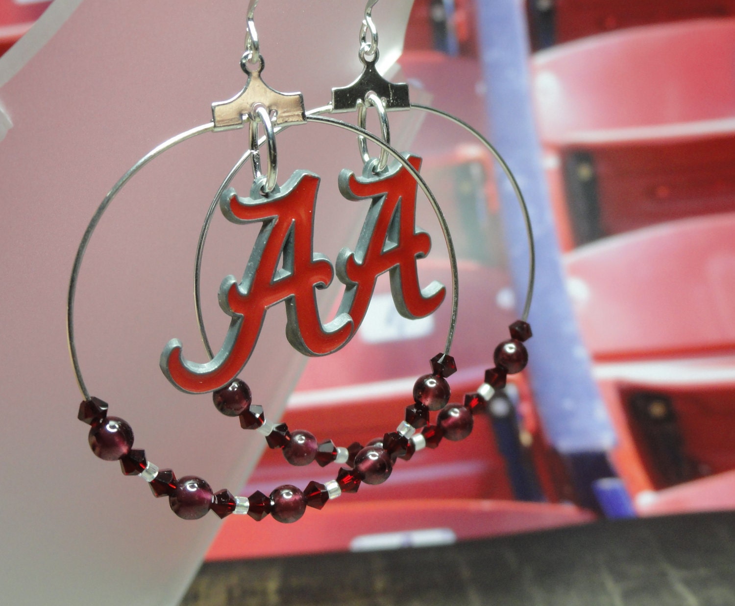 Alabama Crimson Tide Hoop Earrings