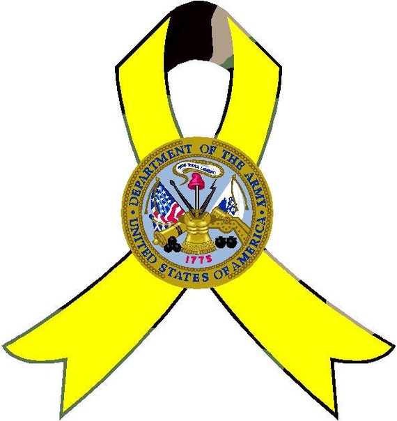 Army Yellow Ribbon Military Support our by sunsetsigndesigns