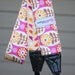 Fuchsia Birds and Blossoms Reversible Camera Strap
