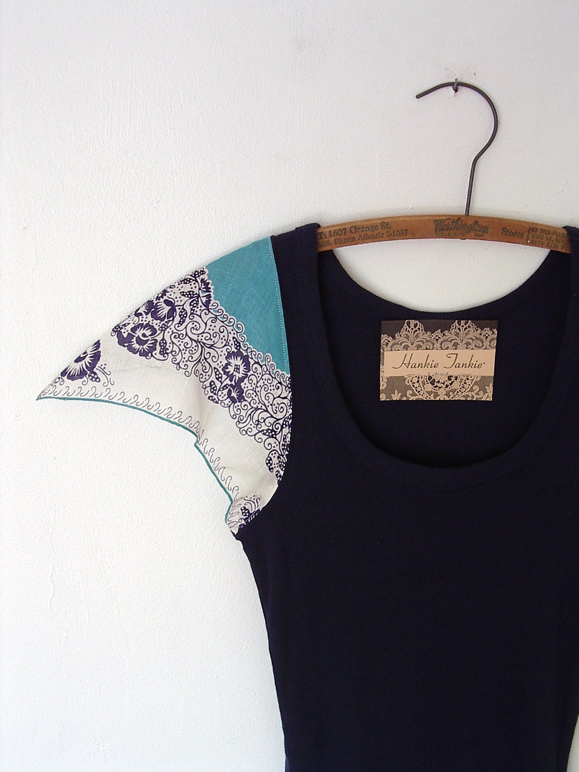blue belle woodland hankie tankie tank top t shirt blouse rustic summer fashion