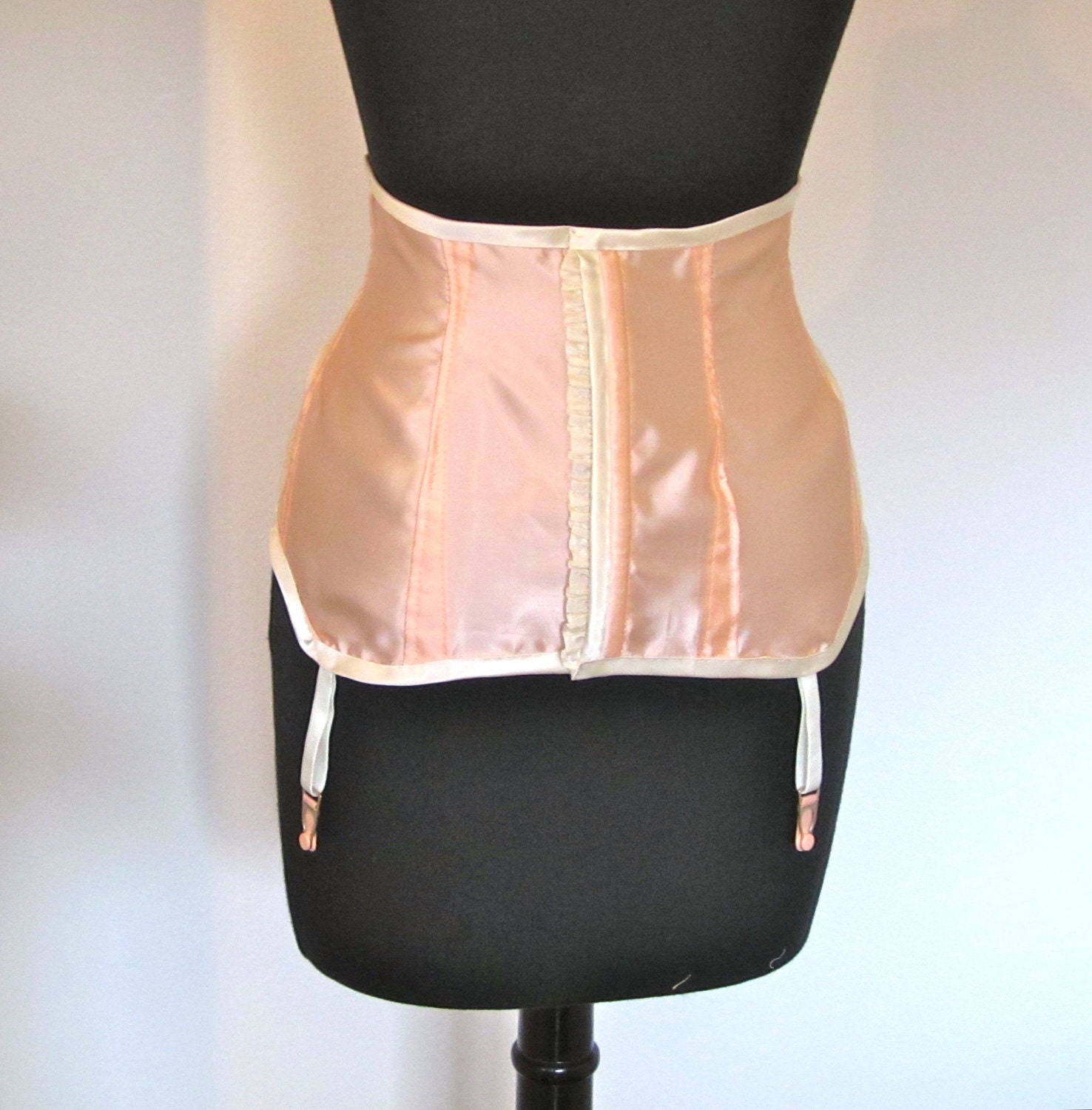 Vintage Sewing Pattern French 1950's Pin Up Corset Garter Belt Printable Copy PDF -INSTANT DOWNLOAD-