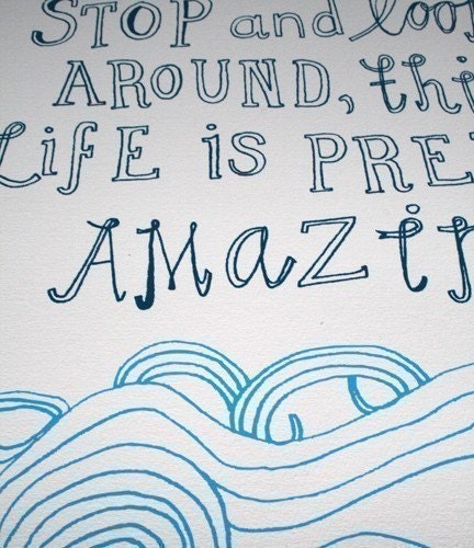 Pretty Amazing (8x10 in blue)