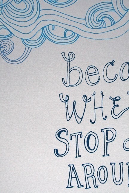 Pretty Amazing (8x10 in blue)