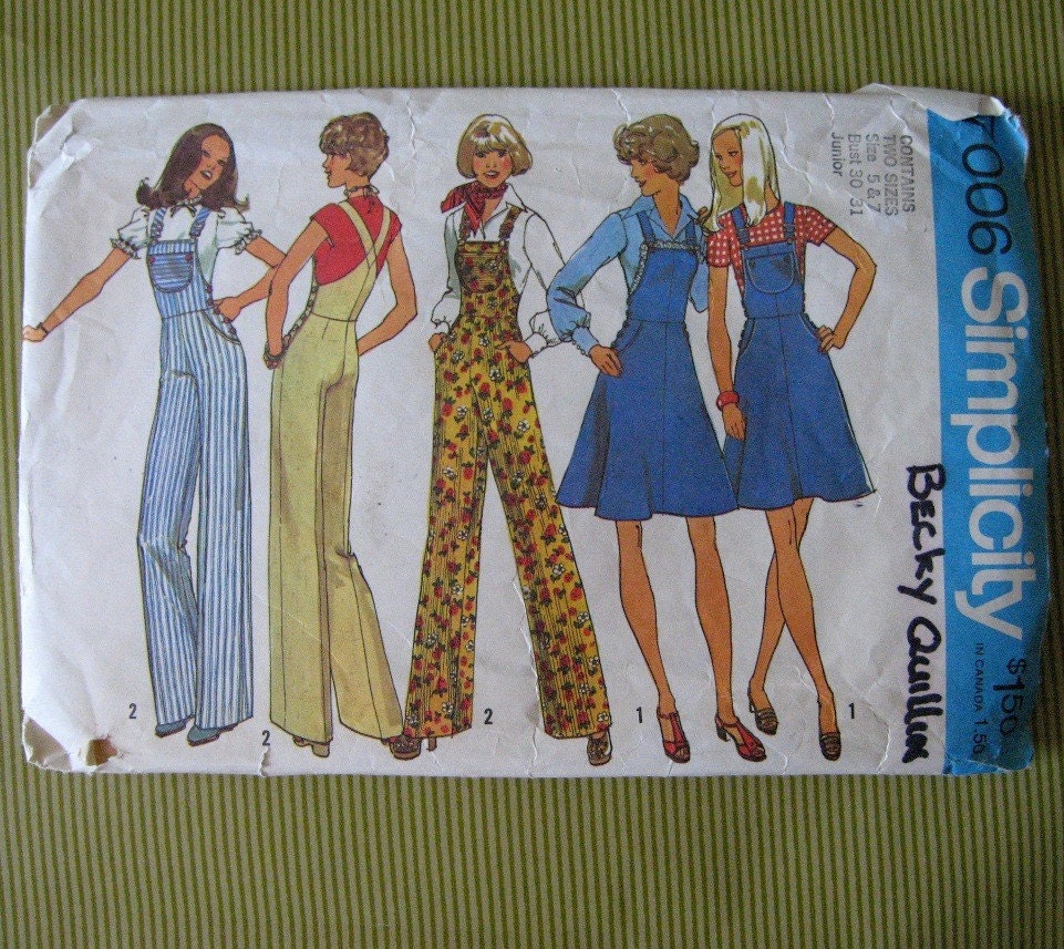 overalls and overall dress pattern by LiliaRose on Etsy