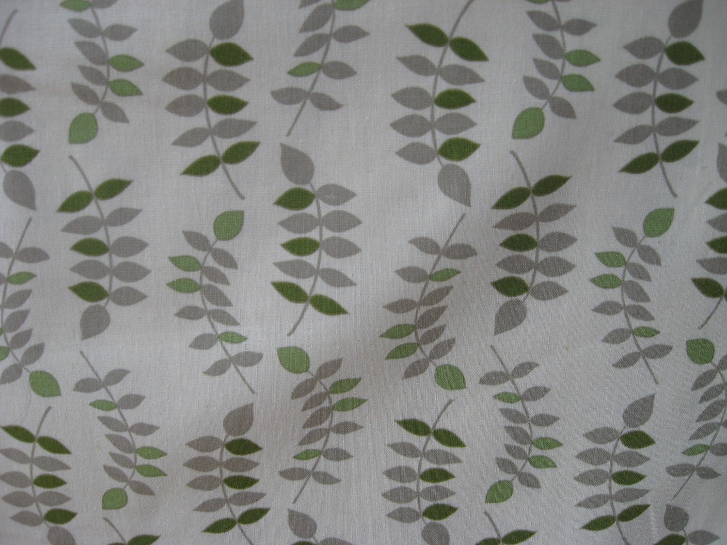 Jenaveve Linen Sage  Leaves Linen Fabric by Valori Wells Half  Yard