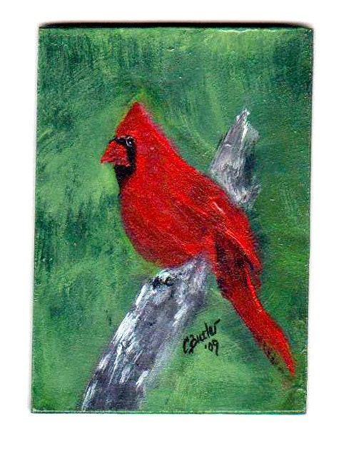 Red and Green ACEO