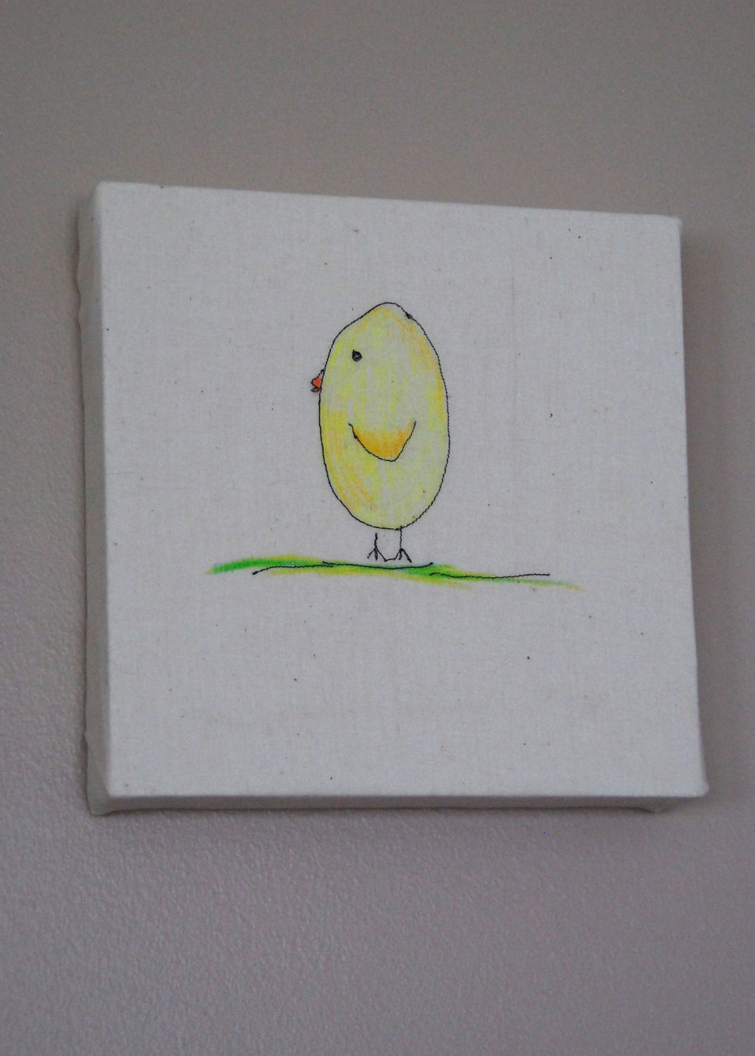 Easter Chick Art - Just An Egghead Chickie