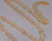 Gold Filled Necklace - Time Tracks Necklace -  GoldFilled Jewelry