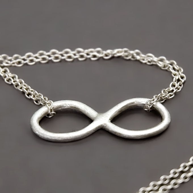 Sterling Forever and Ever Necklace - Handmade Silver Infinity Jewelry