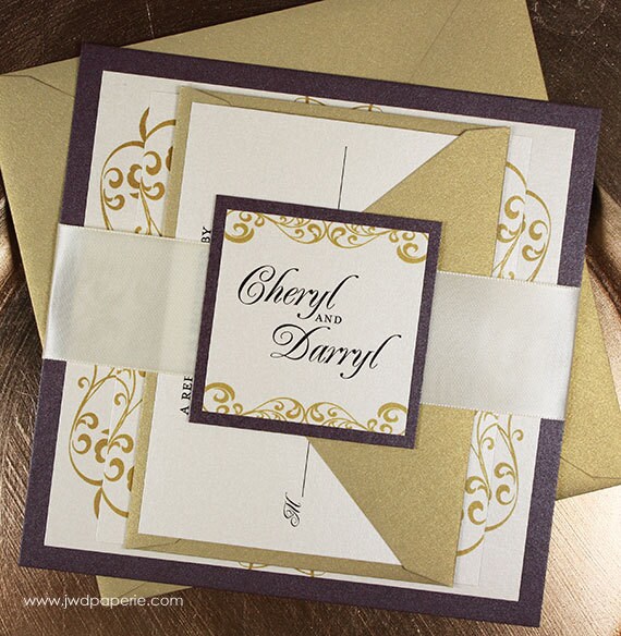 ... Wellington Wedding Invitation Suite - Ribbon Belly Band - Sample Kit ... Wellington Wedding Invitation Suite - Ribbon Belly Band - Sample Kit