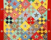 Tin Star or Buttons and Bows Quilt Pattern - Great for Kids - PDF Format