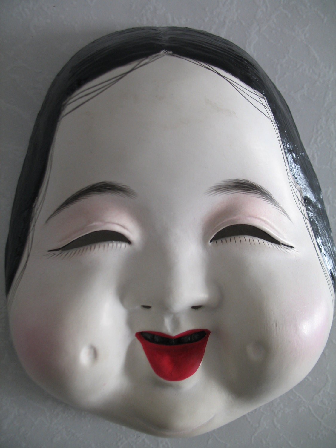 Funny Face Okame Japanese Mask by KoiMonogatari on Etsy