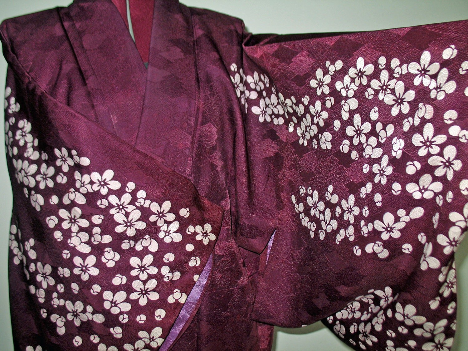 Purple Cherry Blossom Kimono