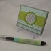 Pretty in Purple - post-it note gift set with beaded pen in purple, aqua, and green