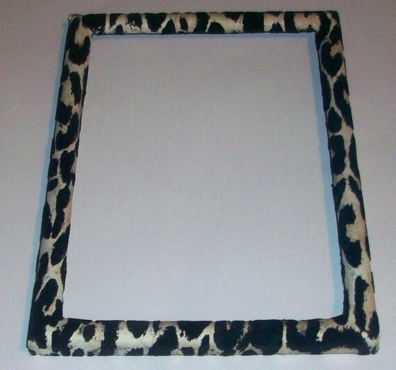Leopard Print Photo Frame by movetheneedle on Etsy