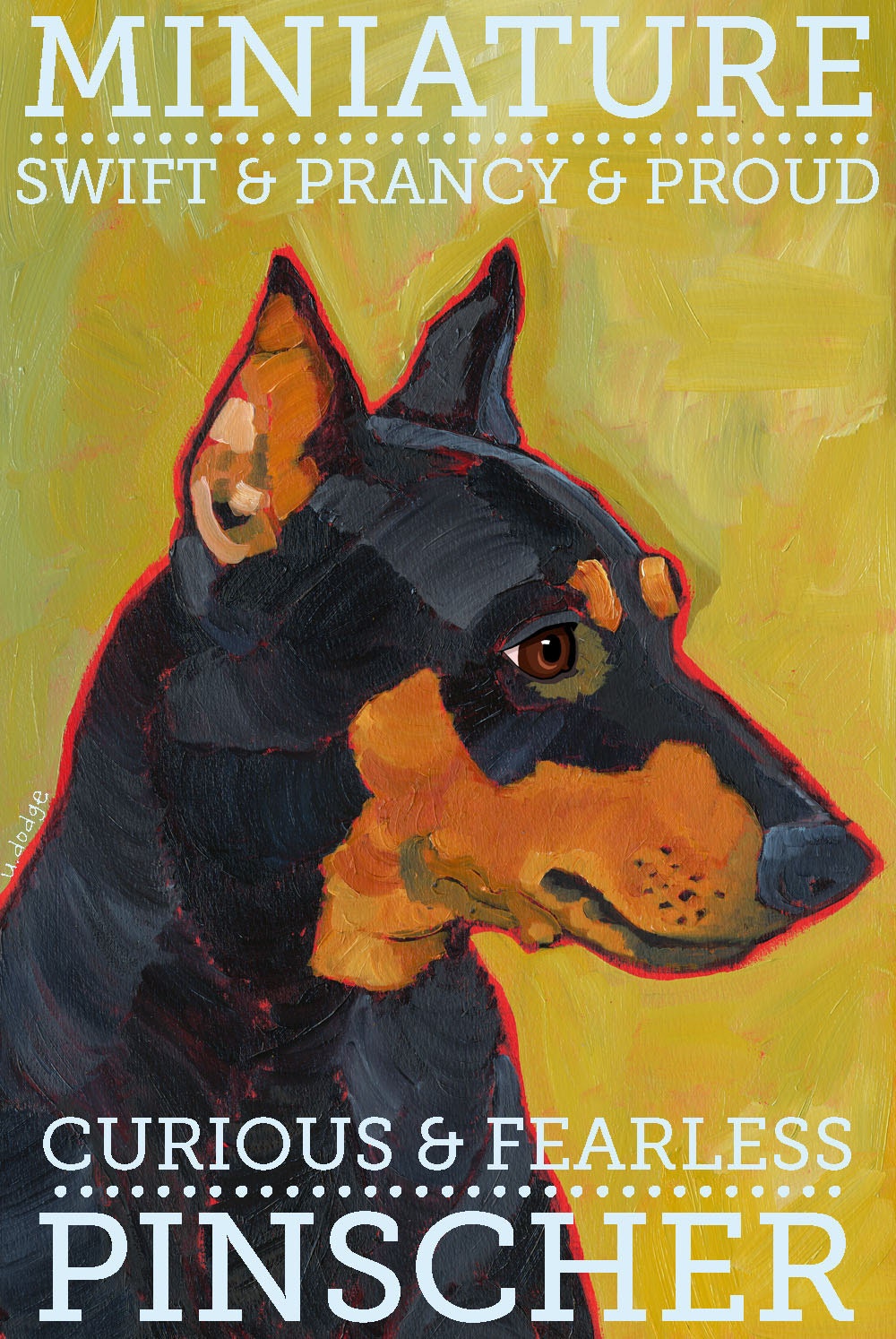Miniature Pinscher No. 1 - Art Print 8.5x11"