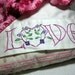 LOVE embroidery pattern