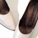 Vintage YSL Shoes 5.5 - Yves St Laurent High Heels 70s Faux Lizard