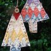 Vintage Quilt Christmas Tree Ornaments UpCycled