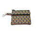 Small Zippered Wallet Change Purse Gadget Case Colorful Diamond Shapes - Black, Blue, Red, Yellow, Green