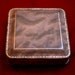 Vintage Gift Box Marbled Leather Gold Trim Antique Cream Velvet Lining