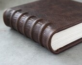 Leather Sketchbook or Journal - 6x6 Cordbound