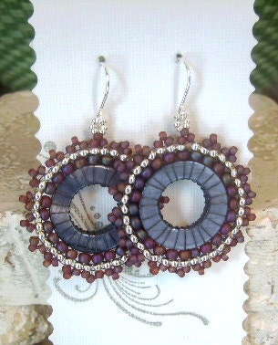 Denim Blue Shell Berry Earrings
