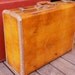 Vintage SAMSONITE LUGGAGE SUITCASE, Travel Baggage, Yummy Colors, honey, cinnamon, caramel