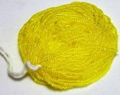 Vintage Transparent Yellow Czech Micro Seed Glass Beads 16/0