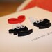 I like you a Latte Coffee Cup Card - Unique Greeting Card