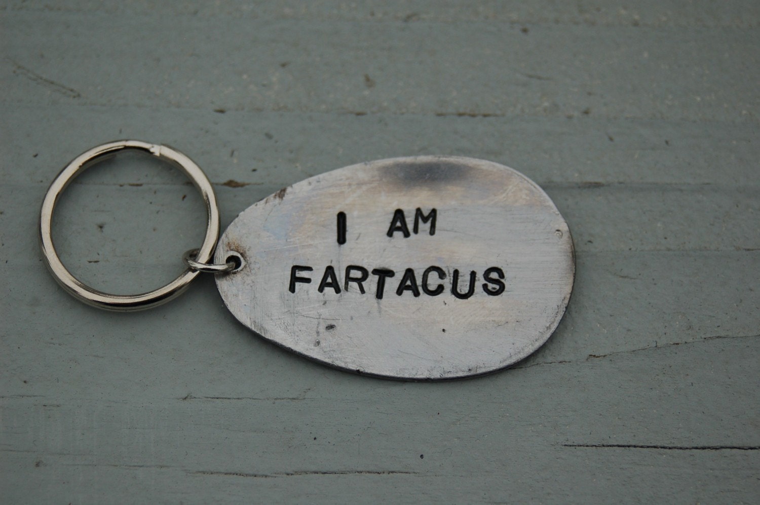 i am fartacus key ring