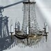 Vintage Art Deco HOLLYWOOD REGENCY Crystal Basket Chandelier
