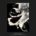 Abstract Painting 18x24 Original Black & Ivory Contemporary Canvas Art by Destiny Womack - dWo - Distant Memories