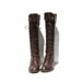 size 9 vintage Italian lace up brown boots
