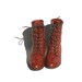 size 7 JUSTIN red brick leather ankle boots