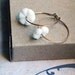 White Flower Wheels Earrings