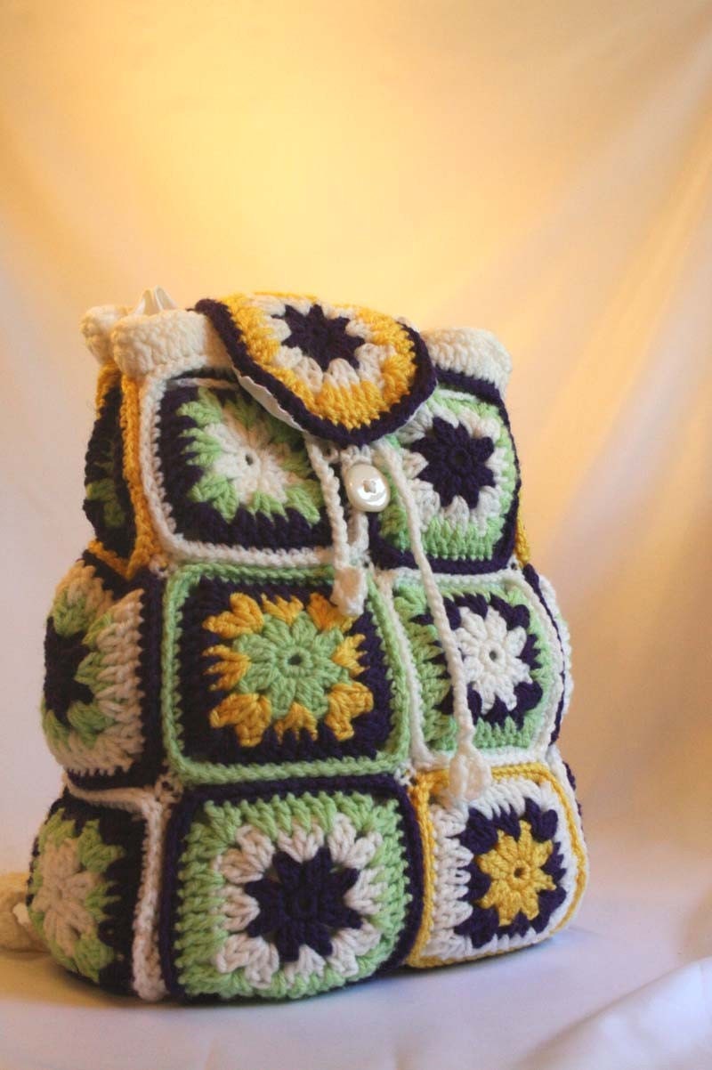 Crochet Backpack Purse by Stylesbythree on Etsy