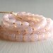 100 Milky Pale Pink 4mm Smooth Rounds - Czech Glass Beads