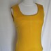 60's Inspired Drop Waist Mustard Yellow Mini Dress