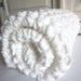 Plush super-soft crocheted baby blanket - MARSHMALLOW