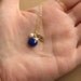 Starfish & Blue Lapis Necklace in Gold fill, Pearl drop and Initial Tag, Beach Jewelry, Beach Wedding, Lapis Lazuli, Personalized Necklace